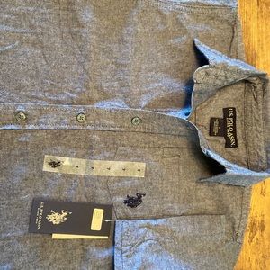 Polo Boys size 7 short sleeve button down